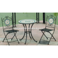 Mosaic 3pc Bistro Set Conjunto de silla de mesa mosaico